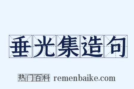 垂光集造句是什么意思的图片